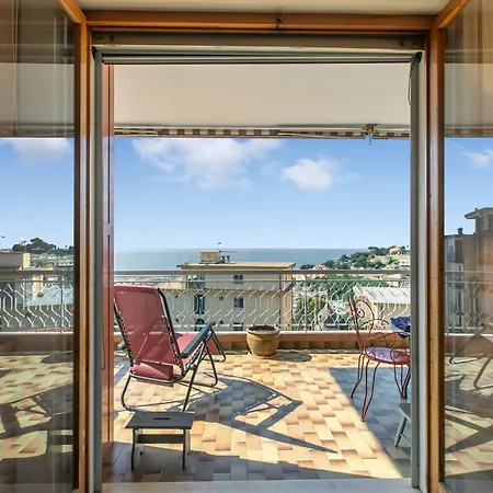 Casa Rattana Apartment With Panoramic Terrace & Sea View - Happy Rentals * Sanremo